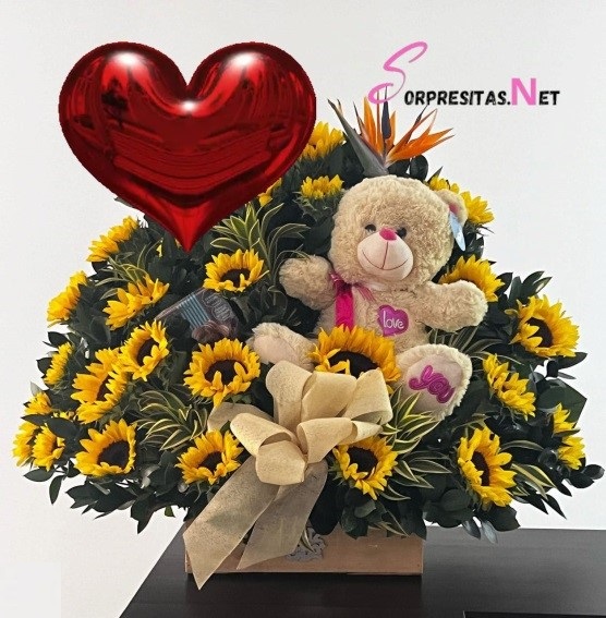 Arreglo Floral Abrazo de Sol y Ternura
