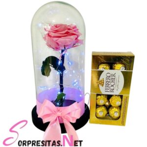 Rosa Inmortalizada Dulce Delicia
