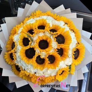 Ramo Floral Sol y Nieve