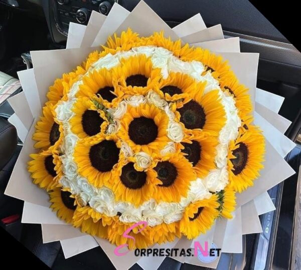 Ramo Floral Sol y Nieve